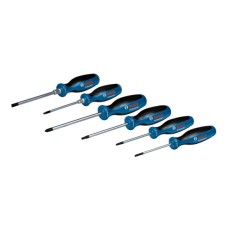 Набір викруток Bosch набір 6шт, SL 3.5, 6.5 мм, Т15х75мм, Т20х100мм, PH1x100мм, PZ2x125 мм (1.600.A02.CV3)