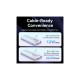 Батарея універсальна Vention 10000mAh 22.5W 3A PD, Built-in USB-C+Lightning Cables, White (FHOW0)