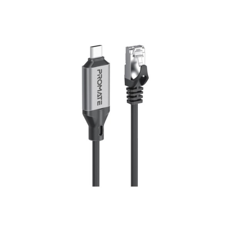 Дата кабель USB-C to RJ45 Ethernet 5.0m Promate (clink-rj45)