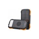 Батарея універсальна Choetech 10000mAh 10W 2USB-A+USB-C,solar panel Black-Orange (B658-OR)