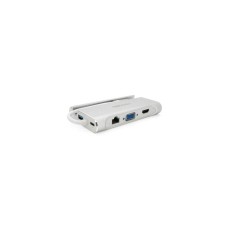 Концентратор VEGGIEG USB-C 5-in-1 USB-C + 3xUSB 3.0 + HDMI + RJ45 0.1m silver (TC07-S)