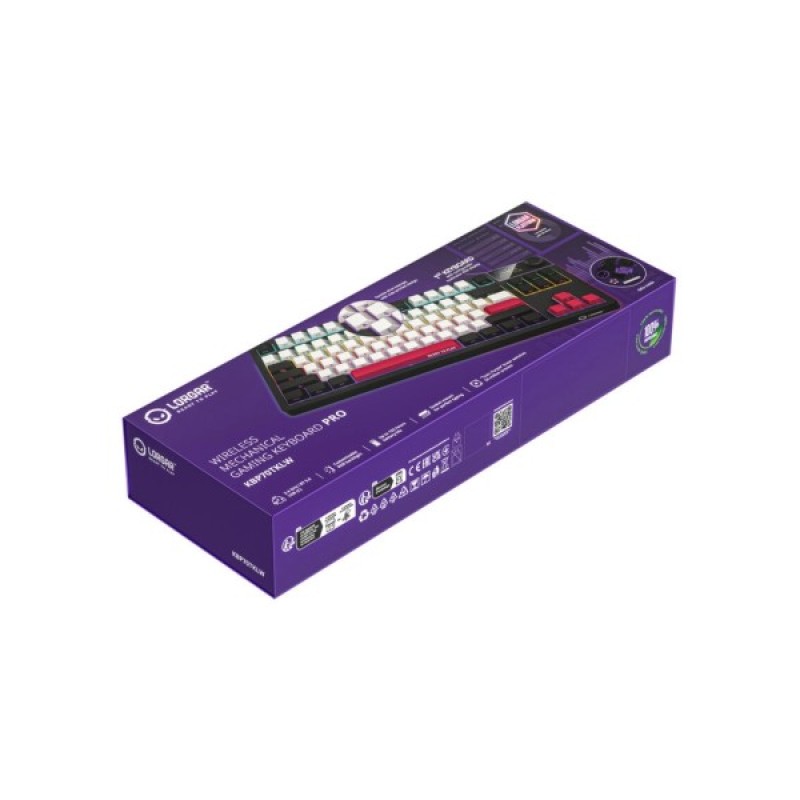 Клавіатура Lorgar KBP70TKLW Wireless TKL Mechanical Pro UA Black/Red (LRG-KBP70TKLW-BK-US)