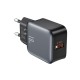 Зарядний пристрій XO USB QC3.0 18W black (L152_Black)