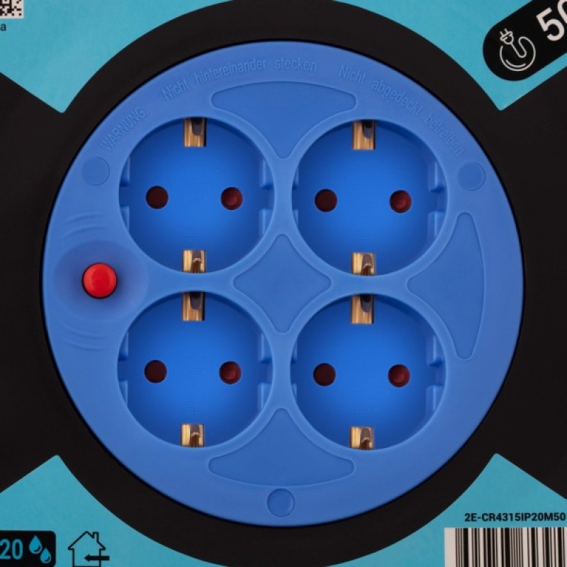Мережевий подовжувач 2E 2E-CR4315IP20M50