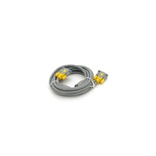 Кабель мультимедійний VGA M to VGA M 3.0m 1080P grey-yellow Merlion (YT-VGA(M)/(M)3+6GR-3m)