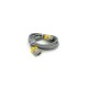 Кабель мультимедійний VGA M to VGA M 3.0m 1080P grey-yellow Merlion (YT-VGA(M)/(M)3+6GR-3m)