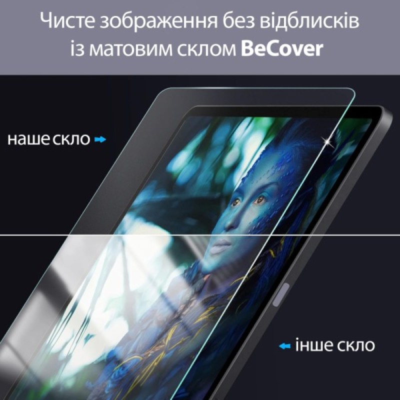 Скло захисне BeCover Matte Anti-Glare Apple iPad Mini 7 2024 (713703)