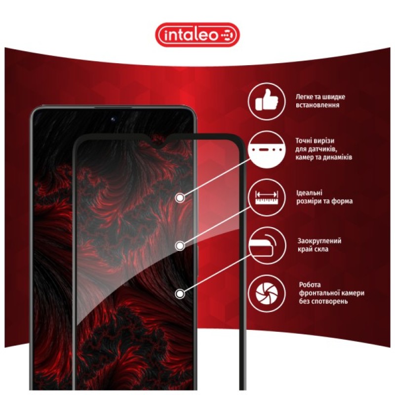 Скло захисне Intaleo Full Glue Xiaomi Poco C50 Black (1283126589683)