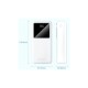 Батарея універсальна Vention 30000mAh 22.5W 3A, PD, QC/3.0, LED Display, White (FHMW0)
