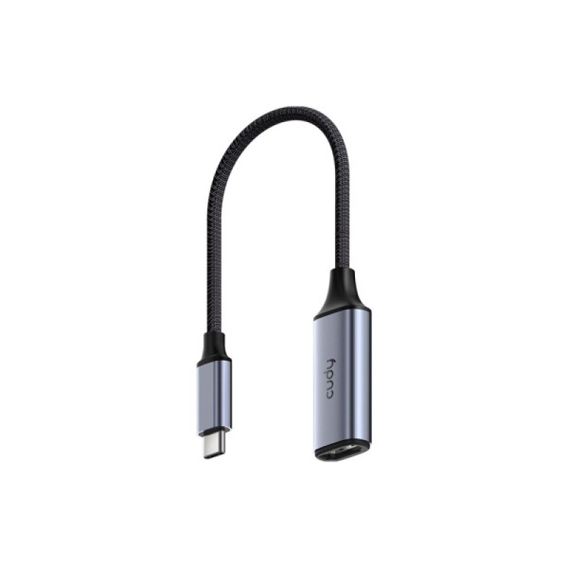 Перехідник USB-C to HDMI 4K60Hz Grey Cudy (UH401)