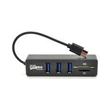 Концентратор Voltronic USB-C 3xUSB 2.0 + SD/TF 0.1m black (YT-HTCP3101/4)