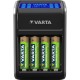 Зарядний пристрій для акумуляторів Varta LCD PLUG CHARGER +4*AA 2100 mAh (57687101441)