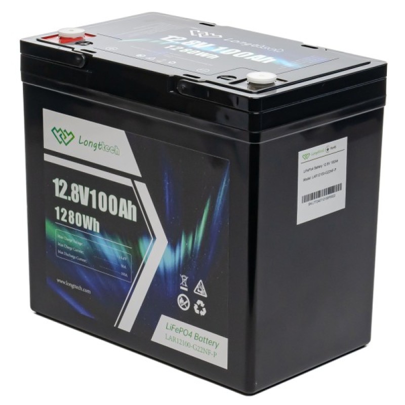 Батарея LiFePo4 Longttech 12.8V - 100Ah (LAR12100-G22NF-P)