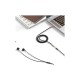 Перехідник USB-C to 2x3.5mm F 1.0m NB-R269B black XO (NB-R269B.black)