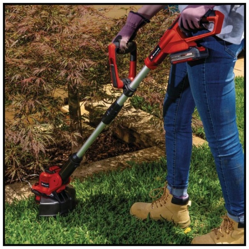 Тример садовий Einhell GE-CT 18/28 Li TC-Solo 18V, 8500об/хв, 28см, ліска та возик, 2.15кг (без АКБ та ЗП) (3411212)