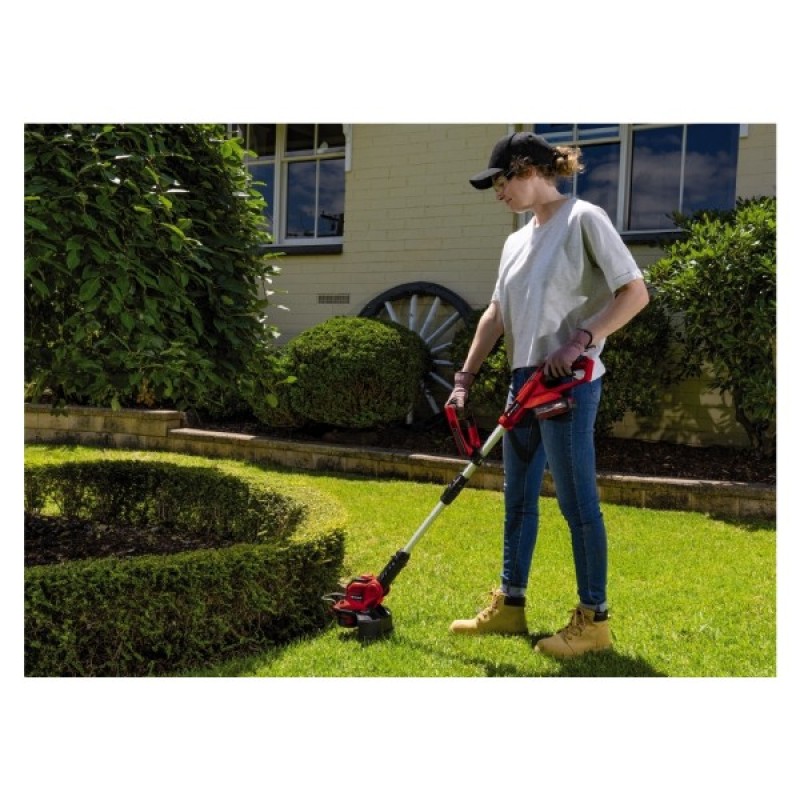 Тример садовий Einhell GE-CT 18/28 Li TC-Solo 18V, 8500об/хв, 28см, ліска та возик, 2.15кг (без АКБ та ЗП) (3411212)