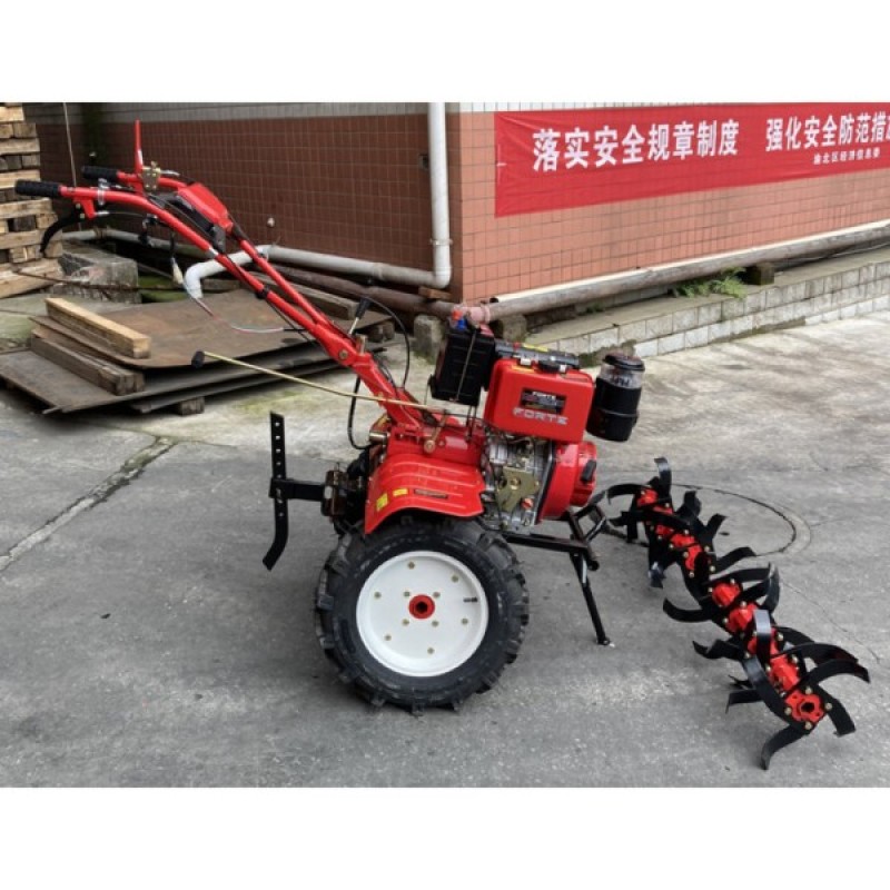 Культиватор Forte 1350Е-3, колеса 12", 9кс (113402)