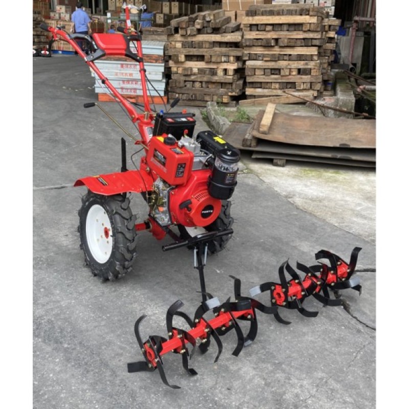 Культиватор Forte 1350Е-3, колеса 12", 9кс (113402)