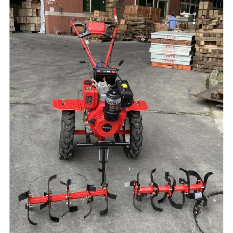 Культиватор Forte 1350Е-3, колеса 12", 9кс (113402)