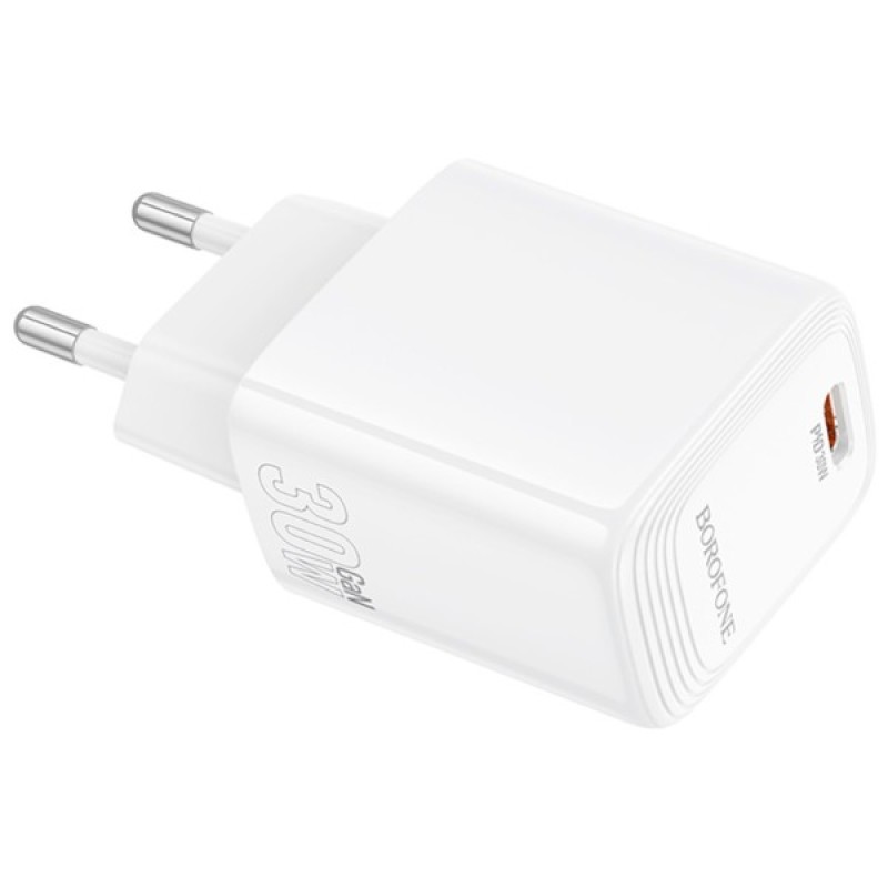 Зарядний пристрій BOROFONE BN28 Fuente USB-C PD30W White (6941991120299)