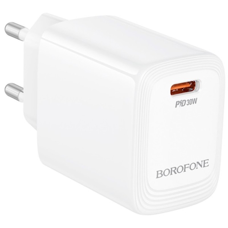 Зарядний пристрій BOROFONE BN28 Fuente USB-C PD30W White (6941991120299)