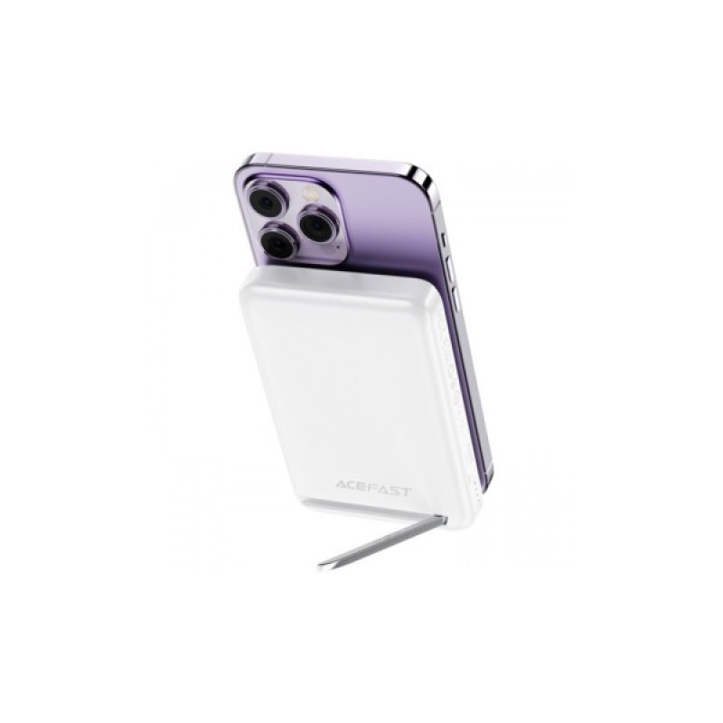 Батарея універсальна Acefast Magnetic Wireless 10000mAh 20W PD, QC/3.0, QI 20W, M6 White (6974316282617)