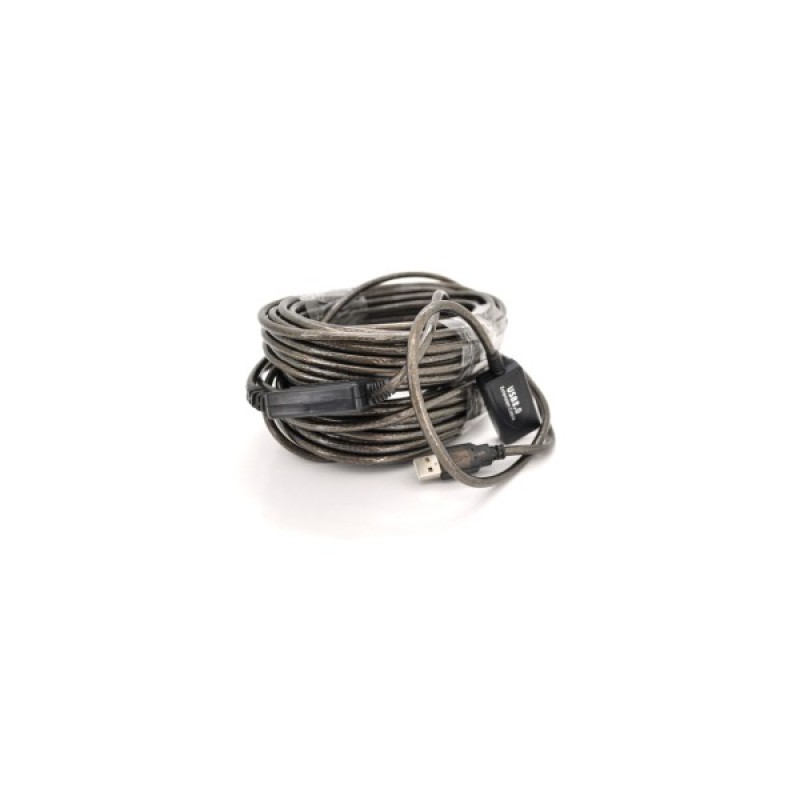 Дата кабель USB 2.0 AM/AF 20.0m active transparent Voltronic (YT-AECWC AM/AF-20.0m)
