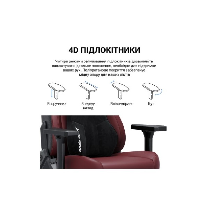 Крісло ігрове Anda Seat Kaiser 3E Fabric Size XL Dark Grey (AD23YC-XL-09-GB-CF-G01)