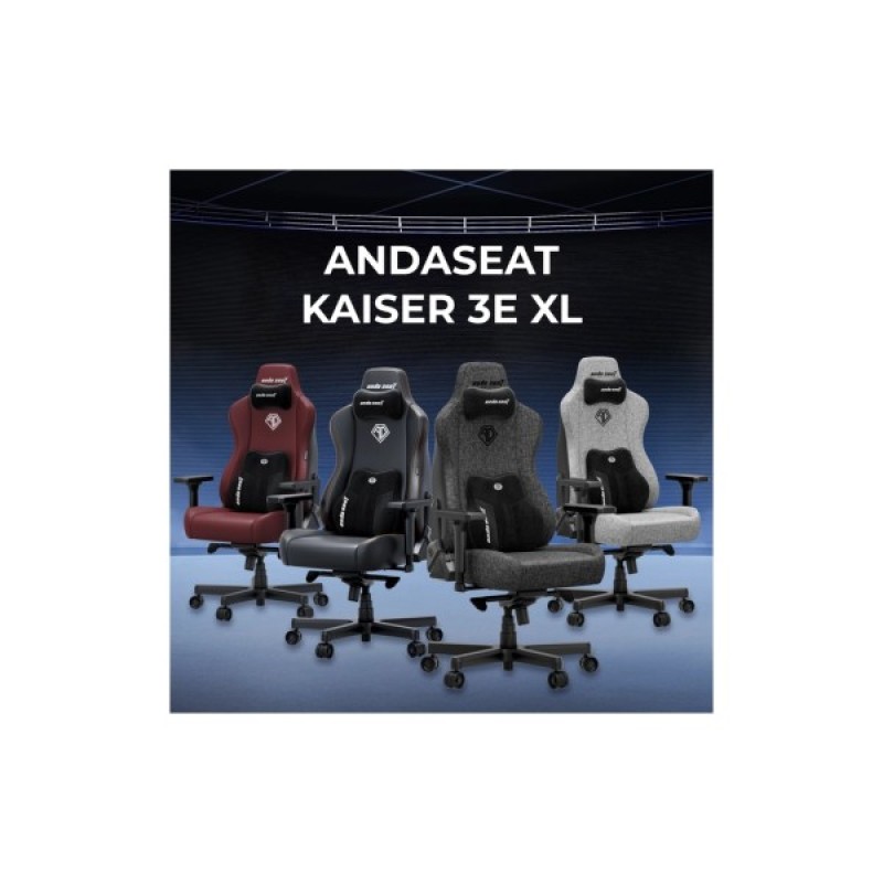 Крісло ігрове Anda Seat Kaiser 3E Fabric Size XL Dark Grey (AD23YC-XL-09-GB-CF-G01)