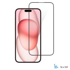 Скло захисне 2E iPhone 15 Plus 2.5D FCFG black (2E-IP-15PL-6.7-SMFCFG-BB)