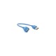 Дата кабель USB 2.0 AM/AF 0.3m blue transparent Voltronic (YT-AM/AF-0,3TBL)