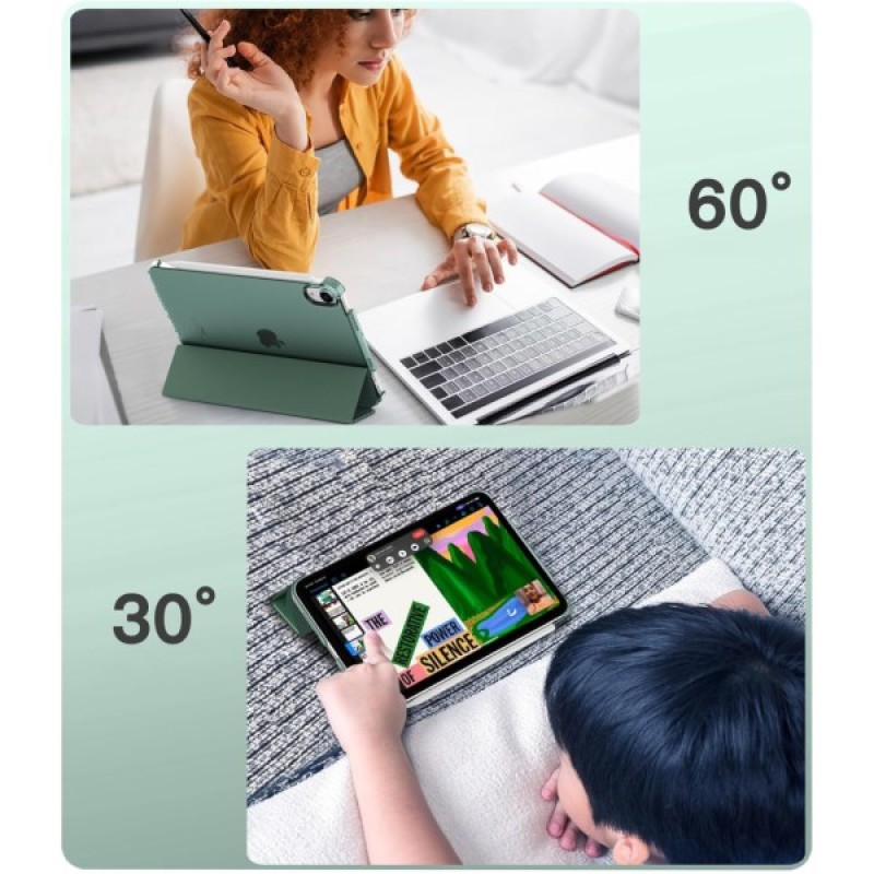 Чохол до планшета BeCover Tri Fold Hard Apple iPad Mini 7 2024 Dark Green (712451)