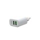 Зарядний пристрій XO L85C (2USB/2.4A) + USB - Lightning White (XO-L85C-L)
