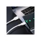 Дата кабель USB 2.0 AM to USB-C 1.0m 3A PVC BX43 white BOROFONE (6931474735607)