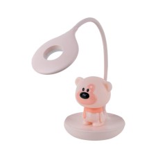 Настільна лампа Kite Bear LED з акумулятором, рожева (K24-492-2-2)