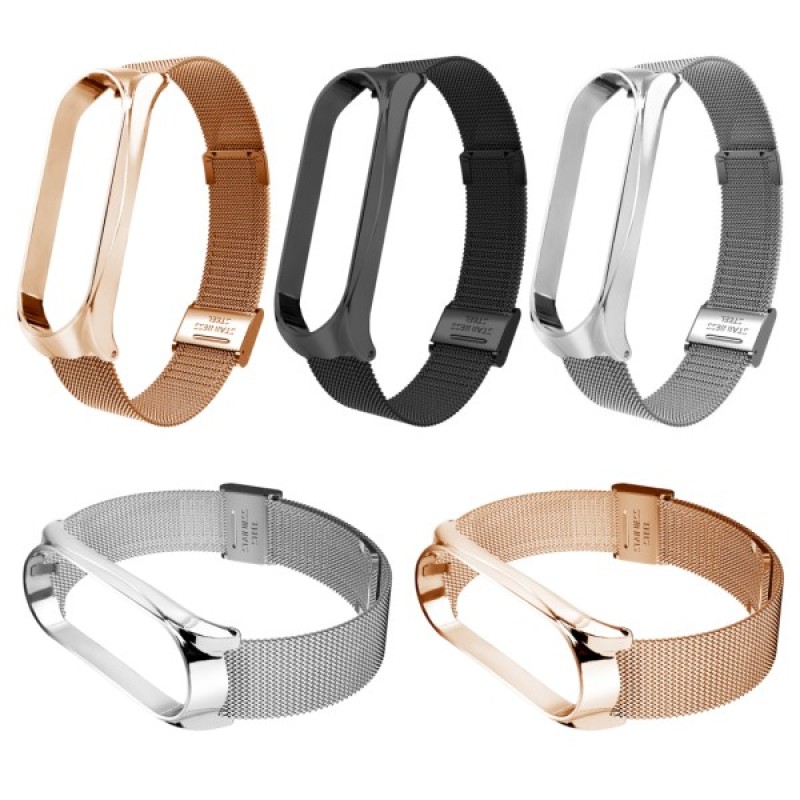 Ремінець до фітнес браслета BeCover Metal для Xiaomi Mi Smart Band 8 Gold (709359)