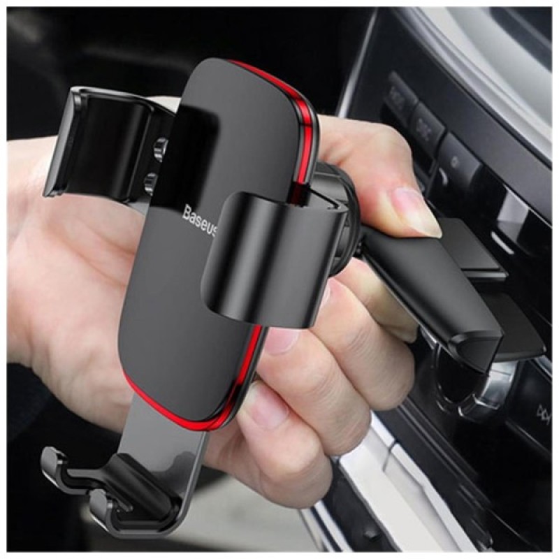 Універсальний автотримач Baseus Metal Age Gravity Car Mount (CD Version) Black (SUYL-J01)
