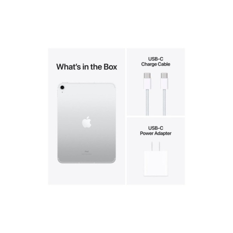 Планшет Apple iPad 10.9" 2022 WiFi + LTE 256GB Silver (10 Gen) (MQ6T3RK/A)