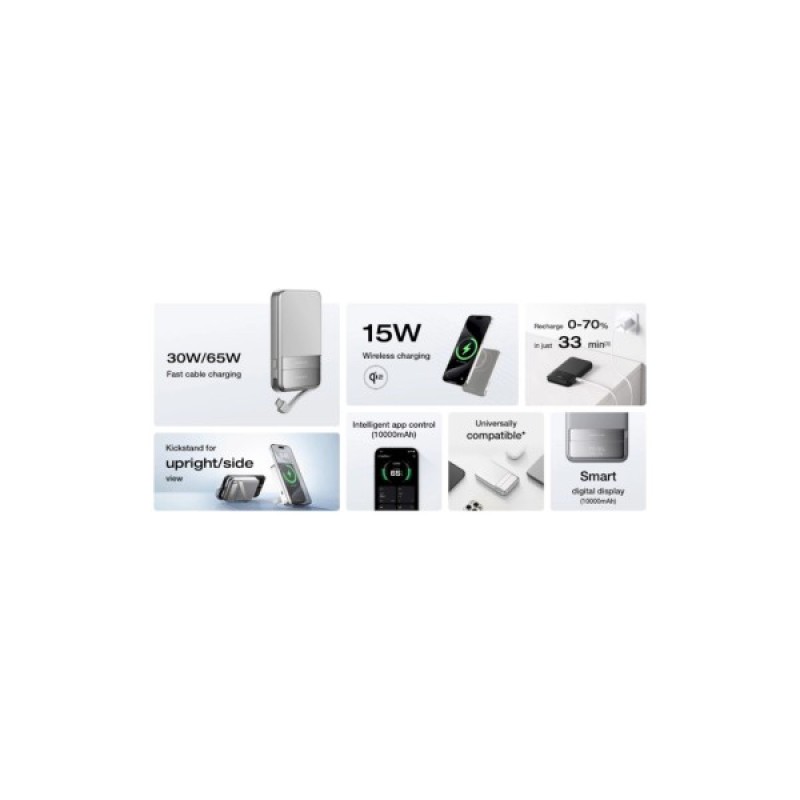 Батарея універсальна EcoFlow RAPID Magnetic Power Bank 5000 Light Blue (EF-RAPID5000-L-EU)