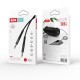Кабель мультимедійний 3.5mm M to 3.5mm M 1.0m black XO (NBR175A-BK)