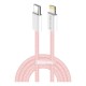 Дата кабель USB-C to Lightning 1.0m 27W pink ColorWay (CW-CBPDCL061-P)