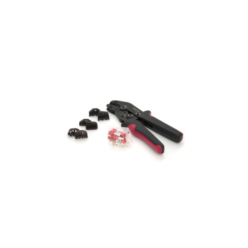Затиск для клем CINLINELE Black-red + насадки 06 -0.5-6mm2, 02С -0.5-2.5mm2, 16WF -6-16mm2 (Cinlin-06-02C-16WF)