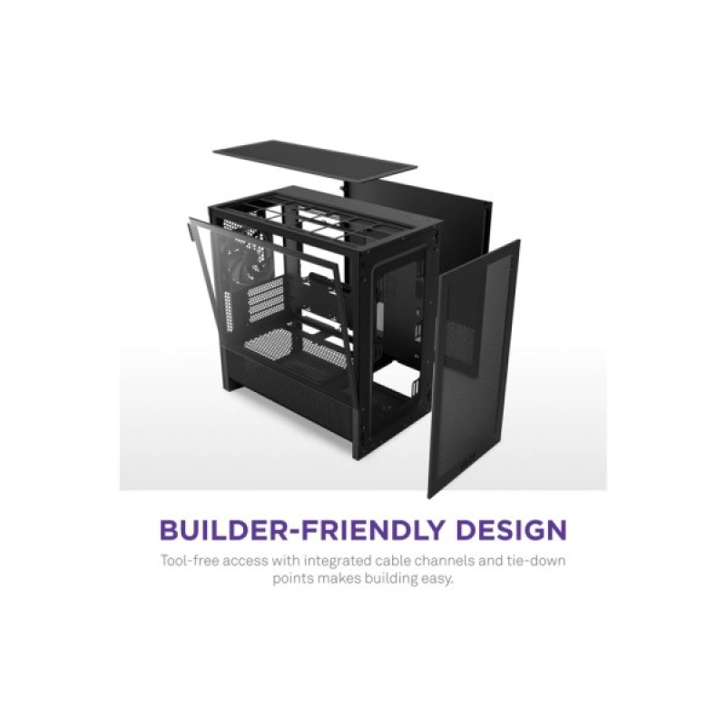 Корпус NZXT H3 Flow All Black (CC-H31FB-01)