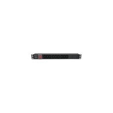 Силовий блок 19" 9 розеток С13, без кабеля, вимикач, метал. корпус Voltronic (PPX9PDUGR)