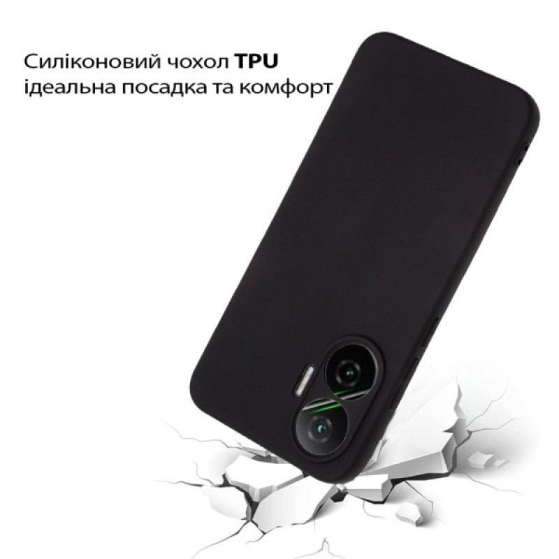 Чохол до мобільного телефона BeCover Silicone Poco F7 Black (713776)