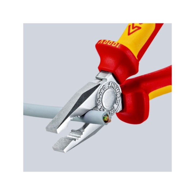 Плоскогубці KNIPEX комбіновані діелектричні VDE (03 06 160)