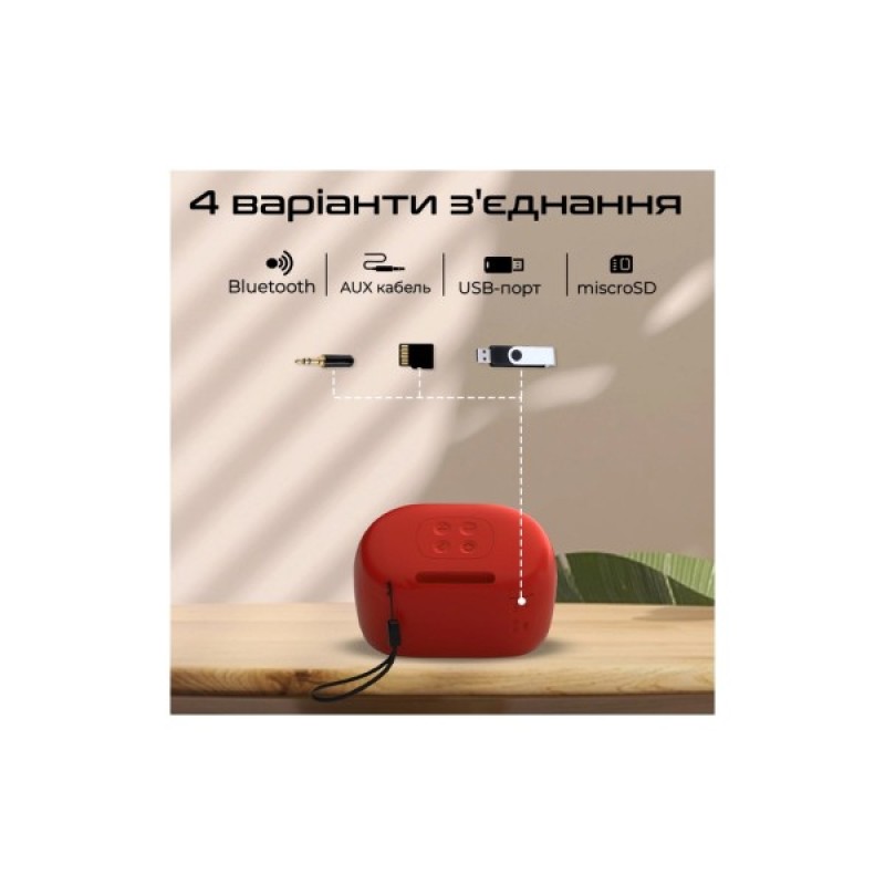 Акустична система Promate Mood 5W Red (mood.red)