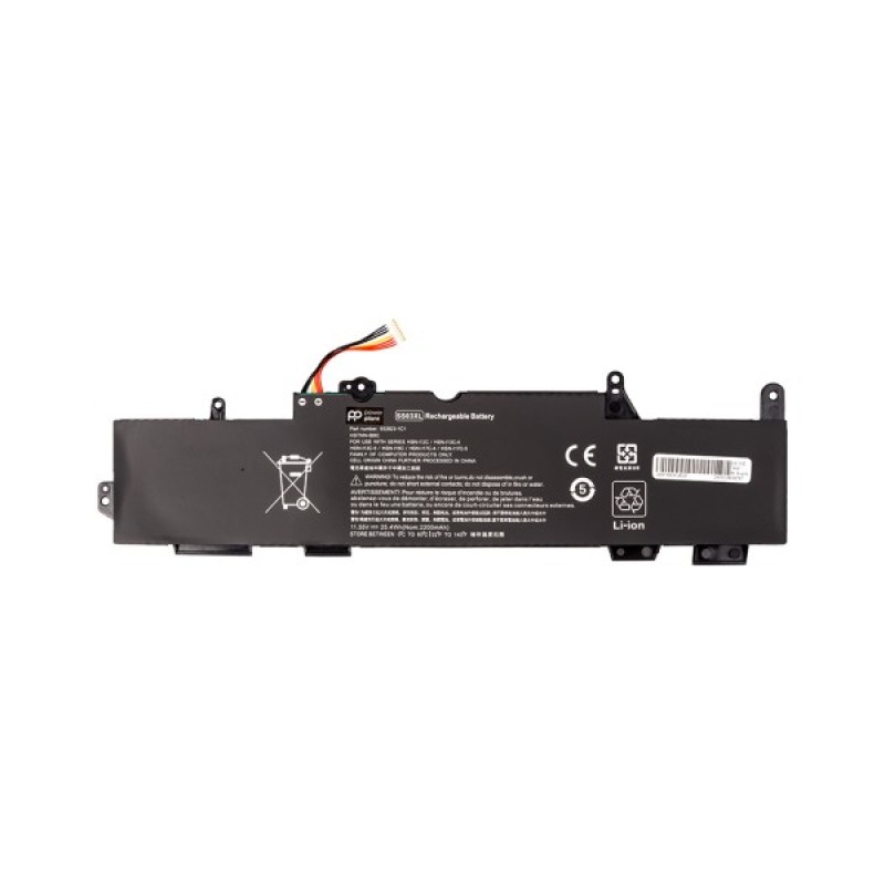 Акумулятор до ноутбука HP EliteBook 735 G5 (SS03) 11.55V 2200mA PowerPlant (NB462391)