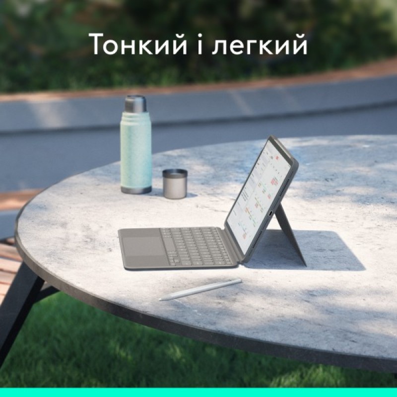 Чохол до планшета Logitech Combo Touch for iPad Air 13-inch (M2) OXFORD GREY - US (L920-012618)