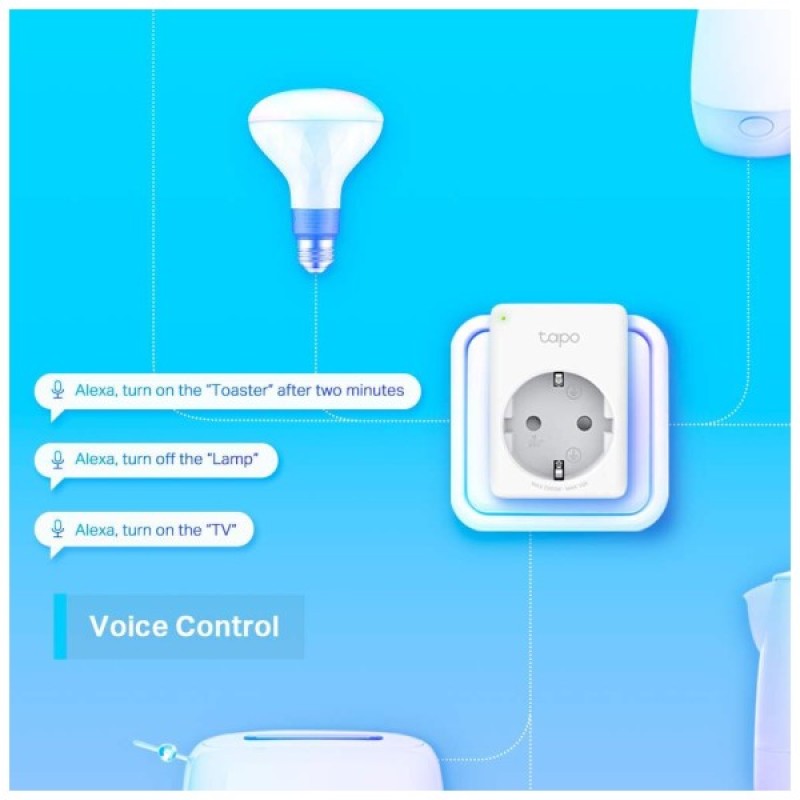Розумна розетка TP-Link Tapo P100M N300 BT 10A (TAPO-P100M)
